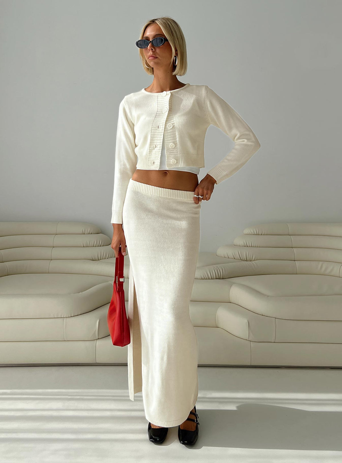 Collase Knit Sweater Cream