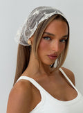 Brigette Lace Bandana White