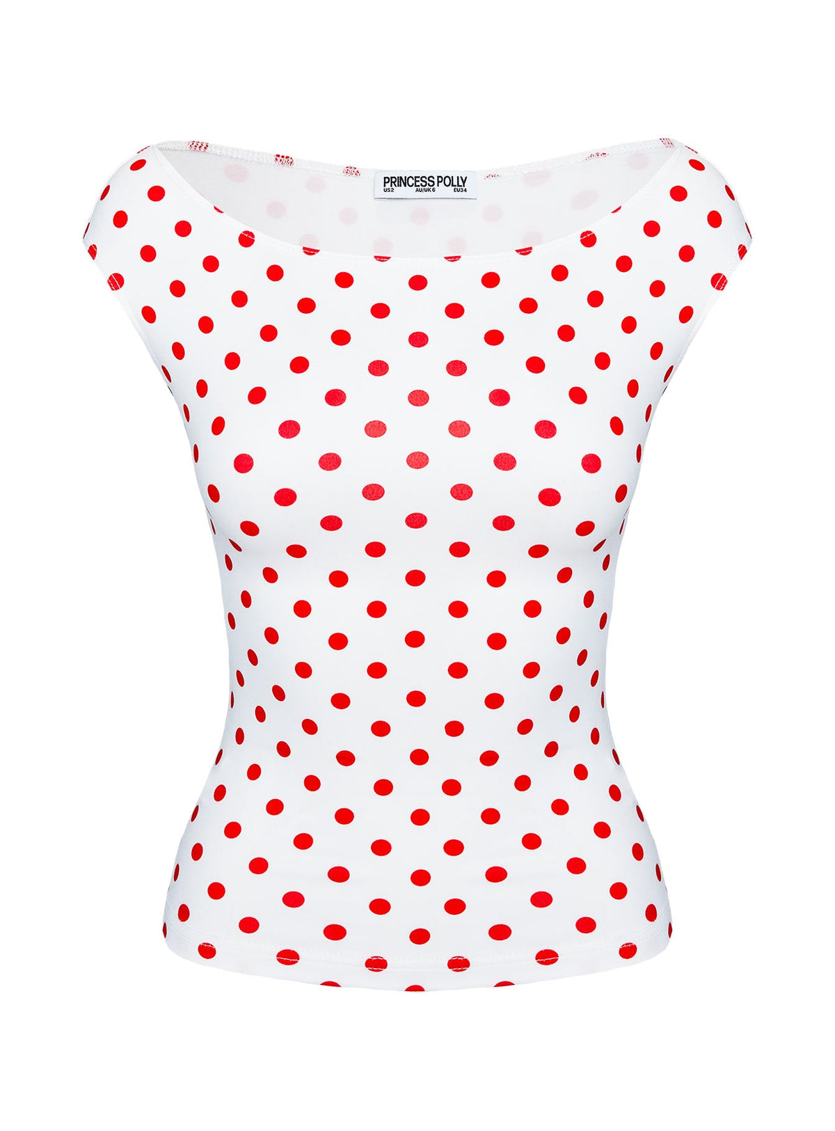 Cheirosa Off Shoulder Top White / Red