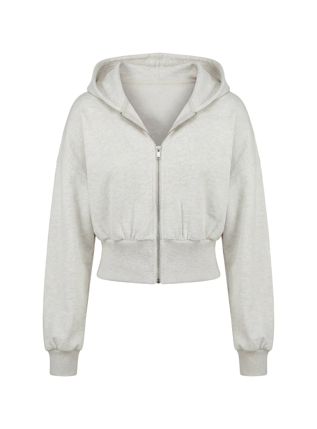 Daytime Cropped Blouson Hoodie Snow Marle