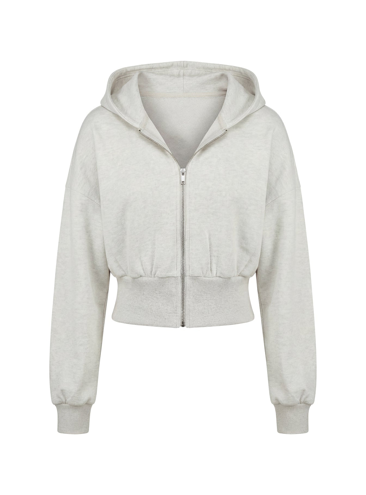 Daytime Cropped Blouson Hoodie Snow Marle
