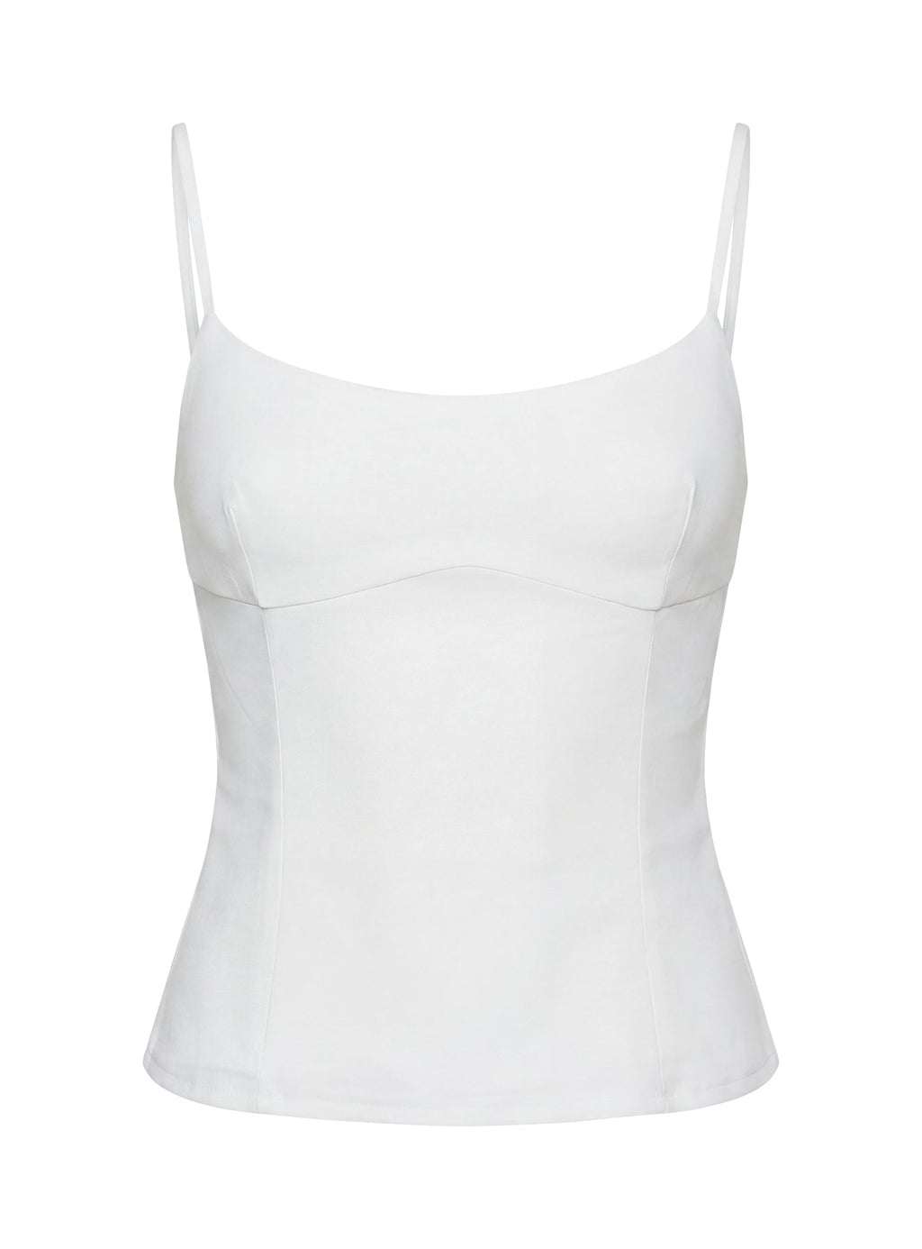 Elanah Structured Cami Top White