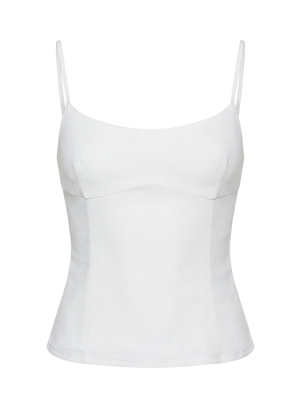 Elanah Structured Cami Top White