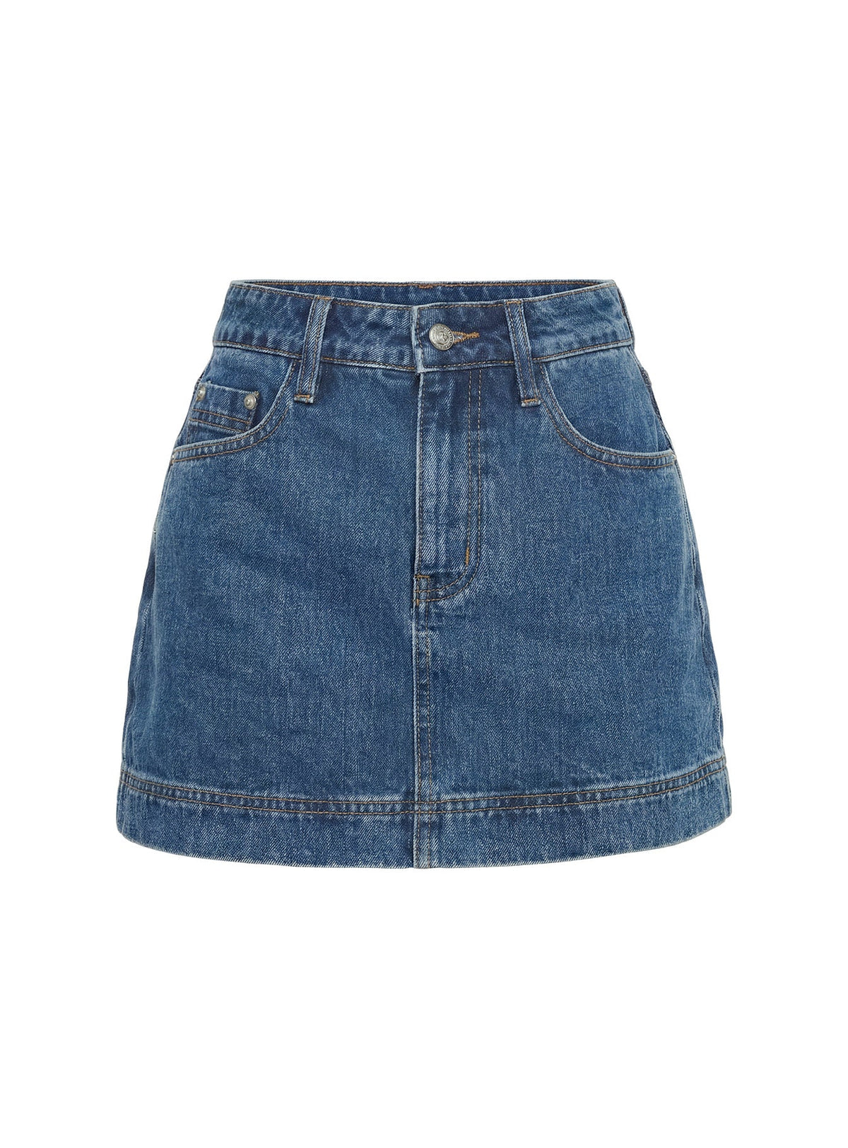 Gazelle Denim Skort Mid Wash Petite
