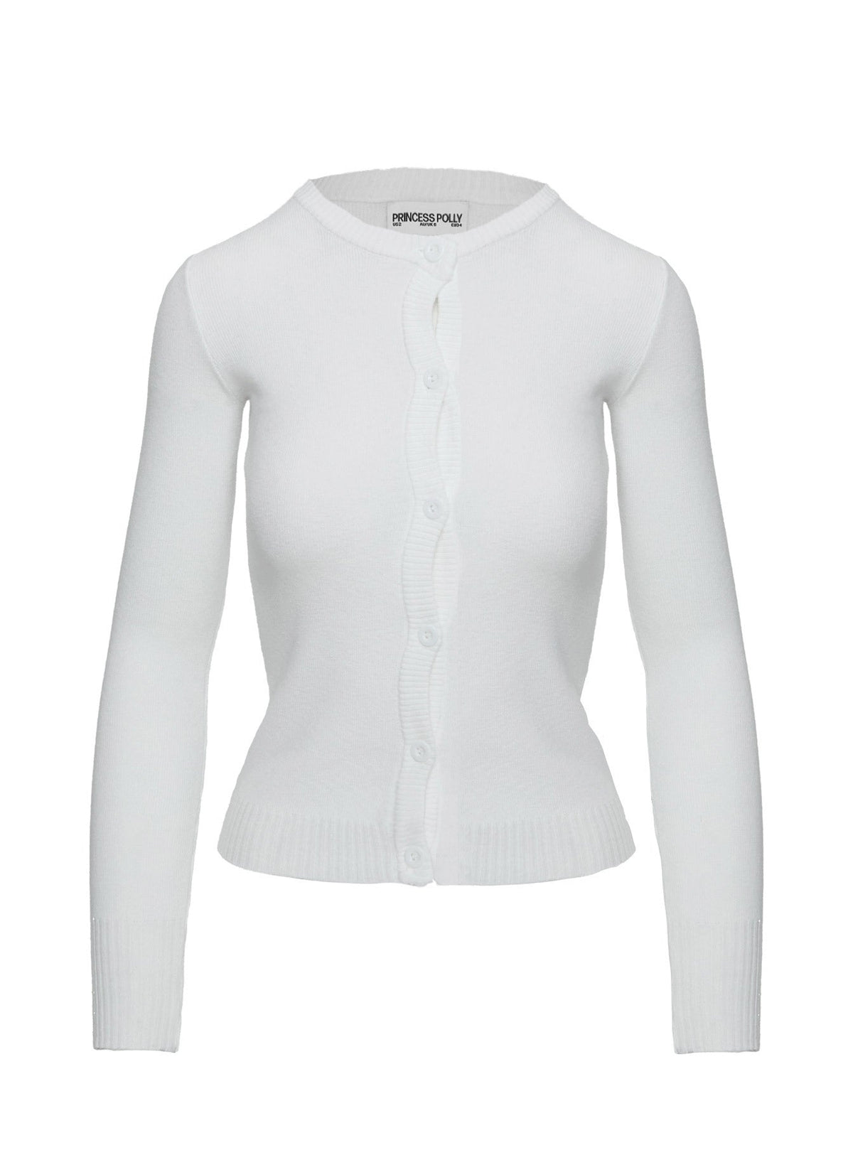 Lauraine Cardigan White