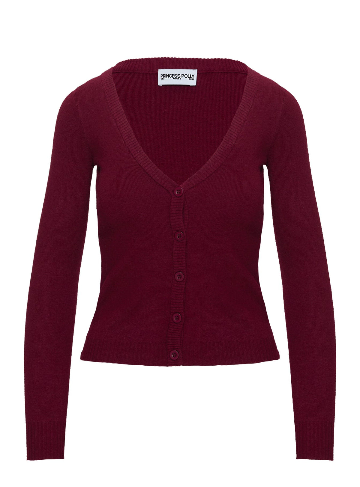 York Cardigan Cherry Red